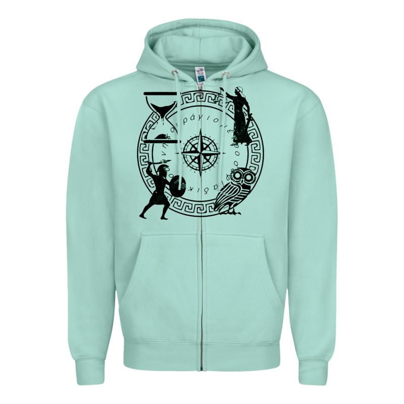 The Four Stoic Virtues Zipper Hoodie by PixelFlow | Teevron
