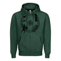 Sports Green the four stoic virtues Zipper Hoodie - PixelFlow