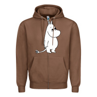 Chestnut moomin character Zipper Hoodie - PixelFlow