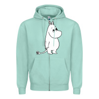 Seafoam moomin character Zipper Hoodie - PixelFlow