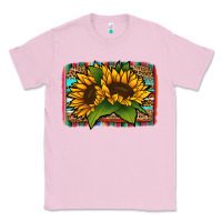 Bubblegum Pink sunflower serape leopard background Classic Tee - Jasminsmagicworld