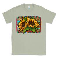 Matcha sunflower serape leopard background Classic Tee - Jasminsmagicworld