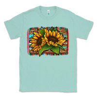 Seafoam sunflower serape leopard background Classic Tee - Jasminsmagicworld