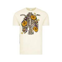 Vintage Arctic mardi gras chest sunflowers skeleton Vintage Tee - FaDigitalArtStudio