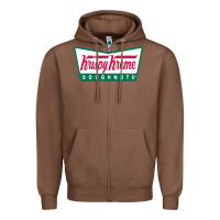 Chestnut krispy kreme Zipper Hoodie - PixelFlow