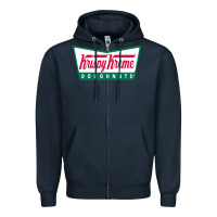 Navy krispy kreme Zipper Hoodie - PixelFlow
