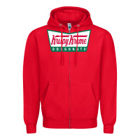 Red krispy kreme Zipper Hoodie - PixelFlow