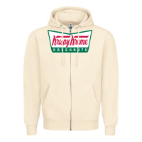 Sandshell krispy kreme Zipper Hoodie - PixelFlow