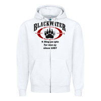 White Blackwater Zipper Hoodie - PixelFlow