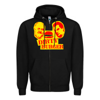 Black dirty burger Zipper Hoodie - PixelFlow
