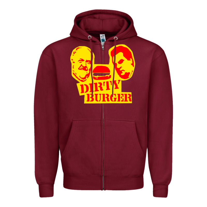 Dirty Burger Zipper Hoodie by PixelFlow | Teevron