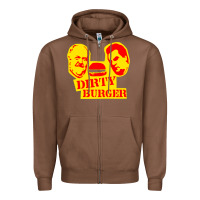 Chestnut dirty burger Zipper Hoodie - PixelFlow