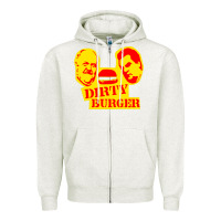 Oatmeal Heather dirty burger Zipper Hoodie - PixelFlow