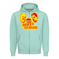 Seafoam dirty burger Zipper Hoodie - PixelFlow