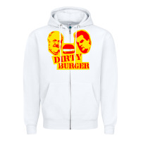 White dirty burger Zipper Hoodie - PixelFlow