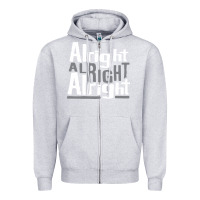 Heather Grey matthew mcconaughey dazed & confused alright alright alright hipster t Zipper Hoodie - PixelFlow
