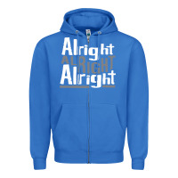 True Royal matthew mcconaughey dazed & confused alright alright alright hipster t Zipper Hoodie - PixelFlow