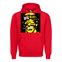 Red U.K. SUBS special music punk Zipper Hoodie - PixelFlow