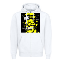 White U.K. SUBS special music punk Zipper Hoodie - PixelFlow