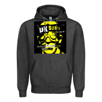 Charcoal Heather U.K. SUBS special music punk Zipper Hoodie - PixelFlow