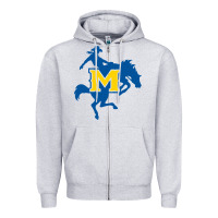 Heather Grey mcneese  athletics Zipper Hoodie - PixelFlow