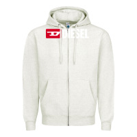 Oatmeal Heather Diesel Zipper Hoodie - PixelFlow
