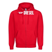 Red Diesel Zipper Hoodie - PixelFlow