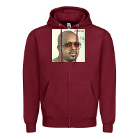 Burgundy #jermaine dupri 2022 Zipper Hoodie - PixelFlow