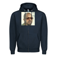 Navy #jermaine dupri 2022 Zipper Hoodie - PixelFlow