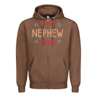 Chestnut Best nephew ever Zipper Hoodie - PixelFlow
