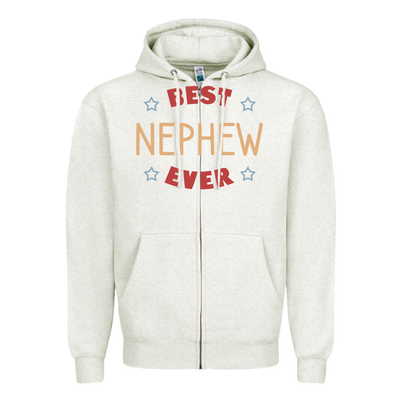 Best Nephew Ever Zipper Hoodie by PixelFlow | Teevron