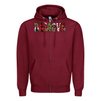 Burgundy believe Zipper Hoodie - JahusDesignShop