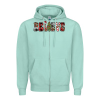 Seafoam believe Zipper Hoodie - JahusDesignShop