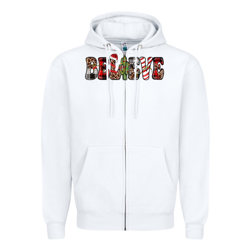 Believe Zipper Hoodie by JahusDesignShop | Teevron