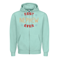 Seafoam Best nephew ever Zipper Hoodie - PixelFlow