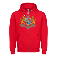 Iran Coat Of Arms Flag Souvenir Iranian Persian Zipper Hoodie | Teevron