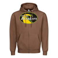 Chestnut Orlando breakers football team Zipper Hoodie - PixelFlow