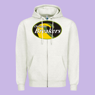Orlando Breakers Football Team Zipper Hoodie Designed By Pixelflow