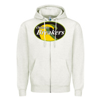 Oatmeal Heather Orlando breakers football team Zipper Hoodie - PixelFlow