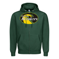 Sports Green Orlando breakers football team Zipper Hoodie - PixelFlow