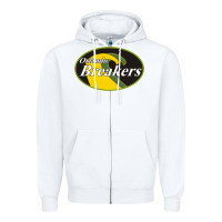 White Orlando breakers football team Zipper Hoodie - PixelFlow