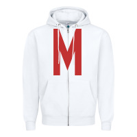 White Mighty Max's gift Zipper Hoodie - PixelFlow