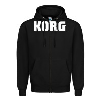 Black korg new Zipper Hoodie - PixelFlow