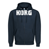 Navy korg new Zipper Hoodie - PixelFlow
