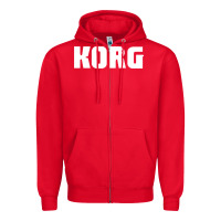 Red korg new Zipper Hoodie - PixelFlow