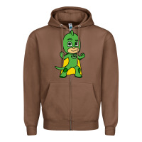 Chestnut gekko cat boy Zipper Hoodie - PixelFlow