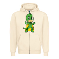 Sandshell gekko cat boy Zipper Hoodie - PixelFlow
