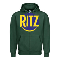 Sports Green ritz cracker Zipper Hoodie - PixelFlow