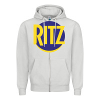 Dove Grey ritz cracker Zipper Hoodie - PixelFlow
