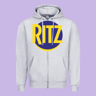 Ritz Cracker Zipper Hoodie Designed By Pixelflow